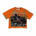 "Brand New Me" Boxy Crop Tee – Ember Acid Wash